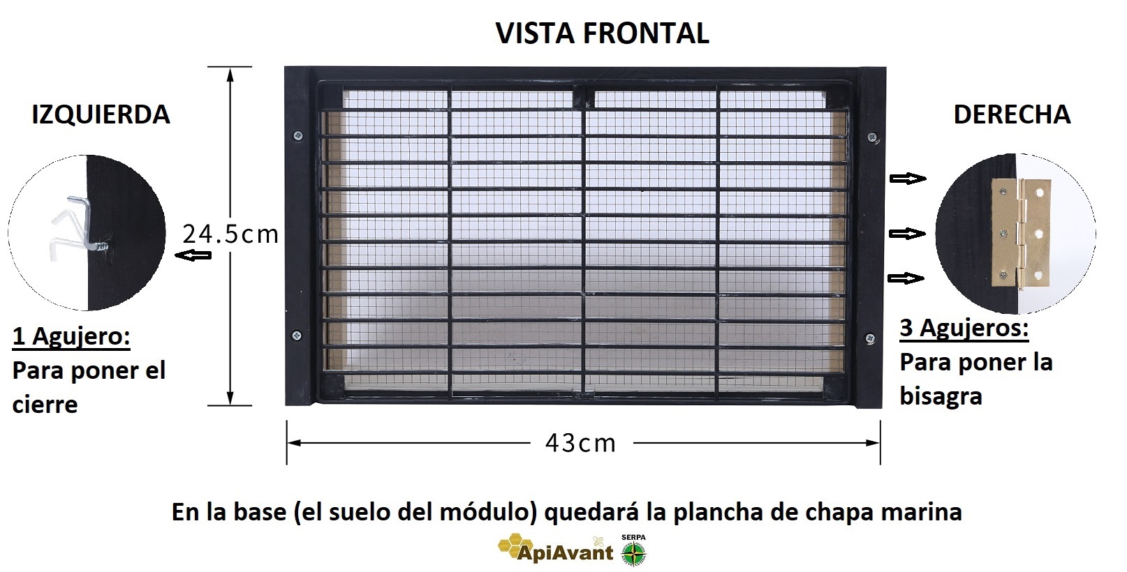 instalacion modulo protector de colmenas anti velutina